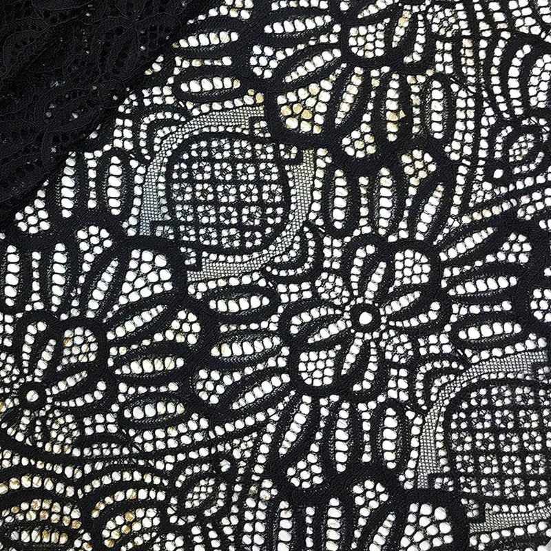 Lace Trim Wave Eyelash Nylon Lace Fabric for Bridal Wholesale Supplier 9